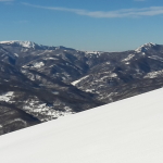 Vista sul M.Penna M.Trevine e tomarlo dal M. Pelpi