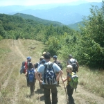 Gruppo verso La Tagliata