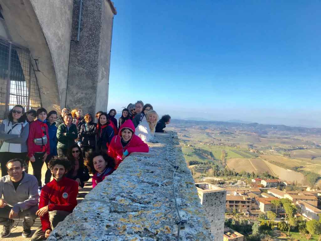 Sulla torre più alta di San Gimignano